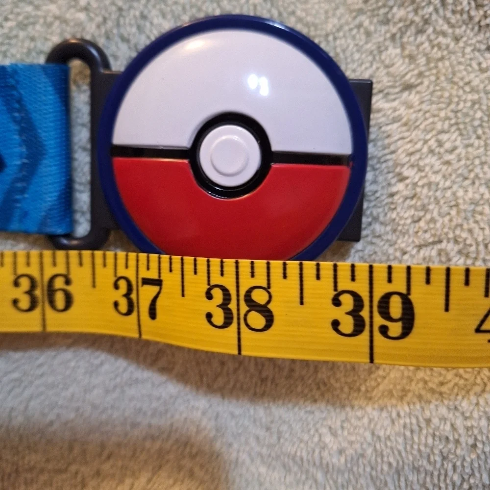 Pokemon Blue Belt with Poke Ball Buckle